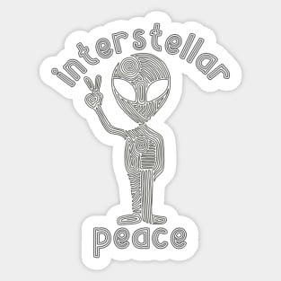 Interstellar Peace Sticker